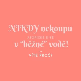 Víte, proč už nikdy nekoupu atopické dítě v běžné vodě? 💧 Protože voda z kohoutku často není tak nevinná, jak vypadá. ➡️...